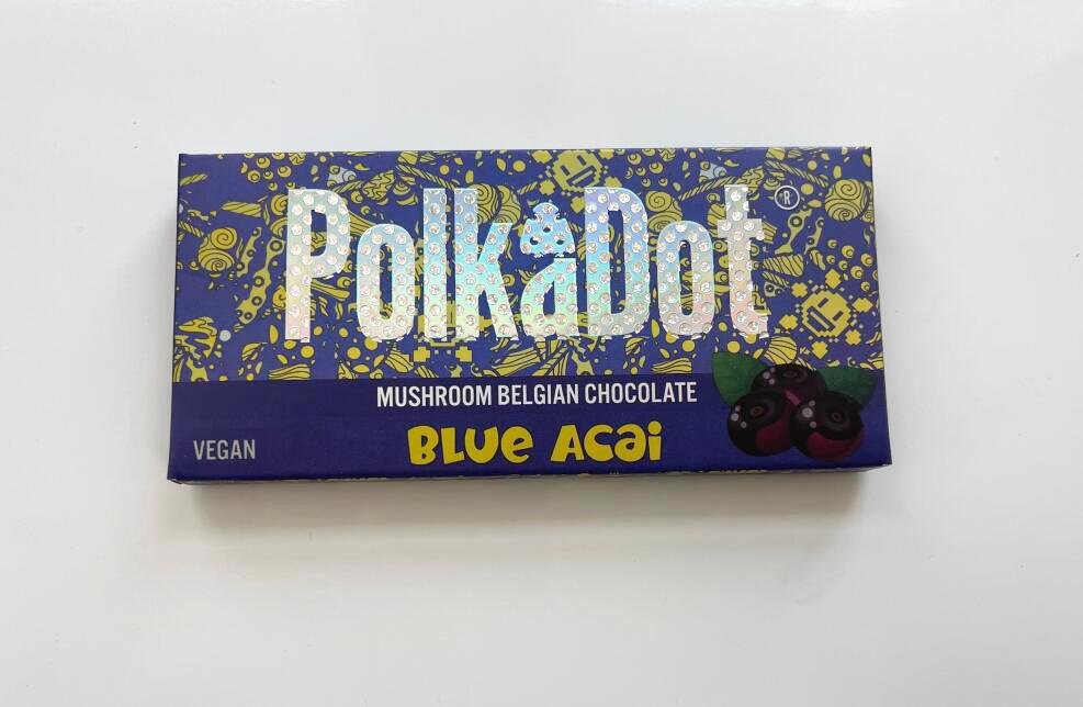 PolkaDot Blue Acai Chocolate Bar